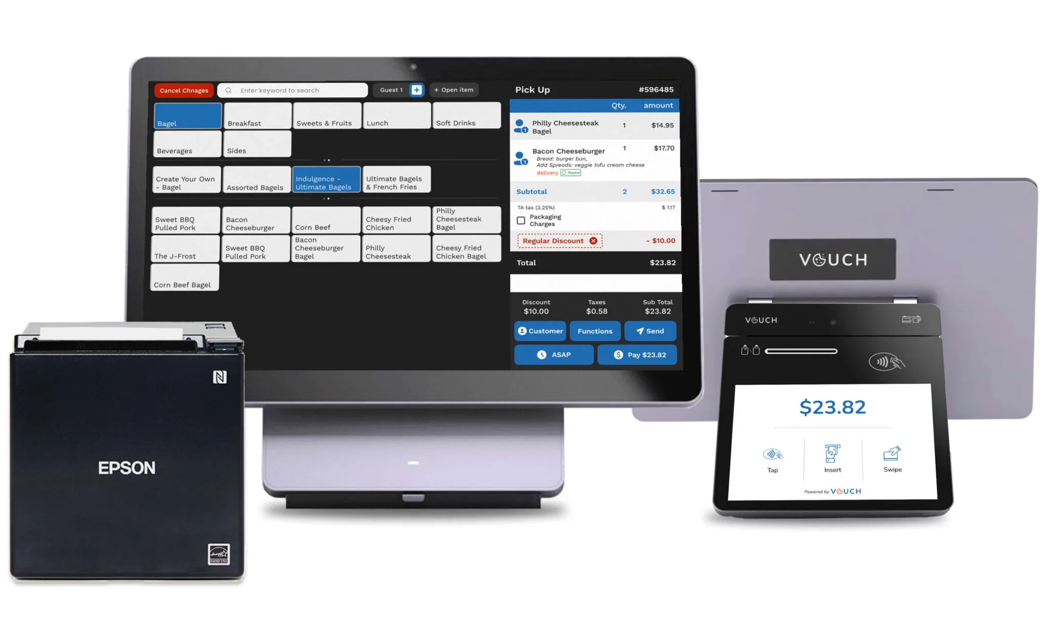 vouch pos all in one restaurant management software