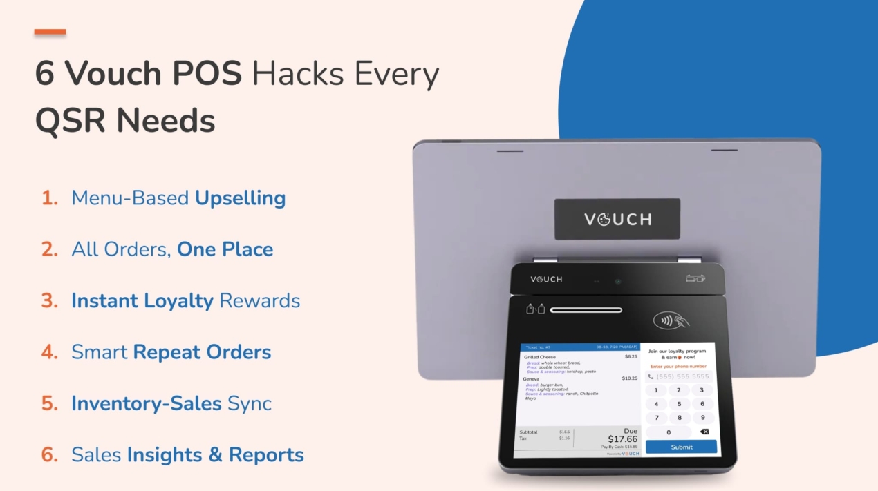 how vouch restaurant pos system improve qsr sales